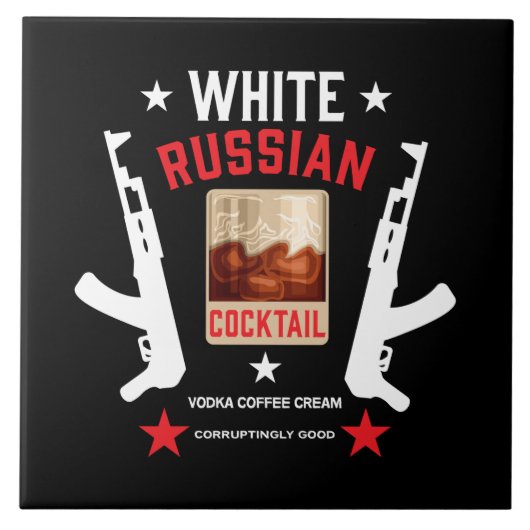 Weißrussischer Cocktail Fliese (Vorderseite)