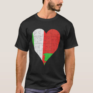 Weißrussisches Flaggenherz T-Shirt