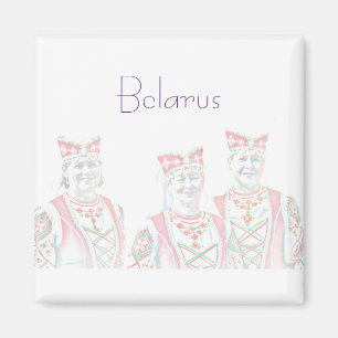 Weißrussisches Nationales Volkstrachten-Skizzenmag Magnet