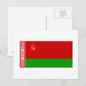 Weißrussisches SSR-Flag Postkarte (Vorne/Hinten)