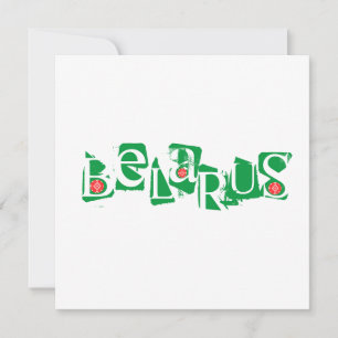 Weißrussland Беларусь Volksweschingte Flat Card