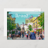 Weißrussland Б л а е р с у ь Б рэJang Postkarte (Vorne/Hinten)