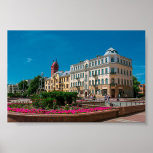 Weißrussland Б л а е с р у Minsk ь Poster