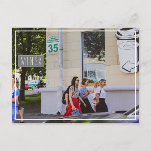 Weißrussland Б л а е с р у Minsk ь Postkarte