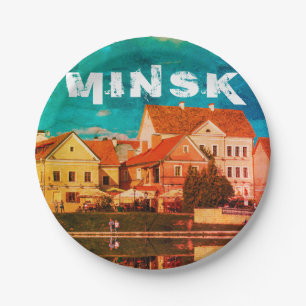Weißrussland Б л а е с р у Minsk  Jang Pappteller