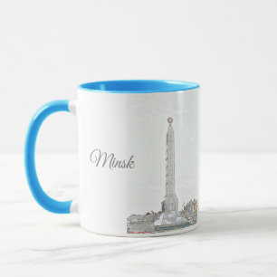 Weißrussland Б л а е с р у Minsk  Jenseits Archite Tasse