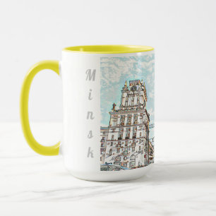Weißrussland Б л а е с р у Minsk  Jenseits Archite Tasse