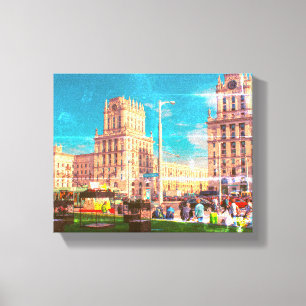 Weißrussland Б л а е с р Minsk Architektur Leben S Leinwanddruck