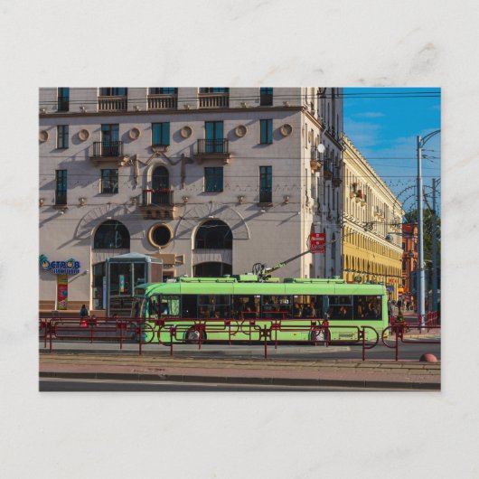 Weißrussland Б л а е с р Minsk Architektur Leben S Postkarte (Vorderseite)