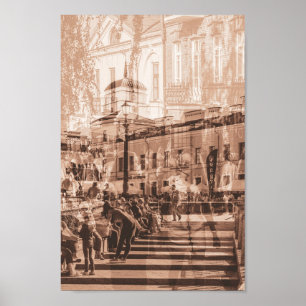 Weißrussland Б л а е с р Minsk Street Architecture Poster