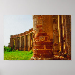 Weißrussland Б л а е с р Ruzhany Palace Ruins Arch Poster