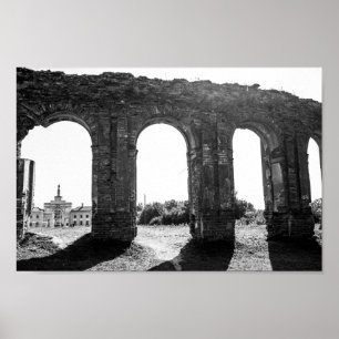 Weißrussland Б л а е с р Ruzhany Palace Ruins Arch Poster