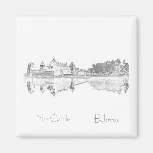 Weißrussland Б л а у с е р Mir Castle Architecture Magnet