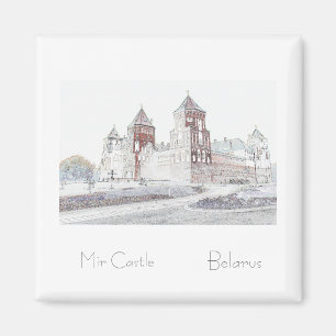 Weißrussland Б л а у с е р Mir Castle Architecture Magnet