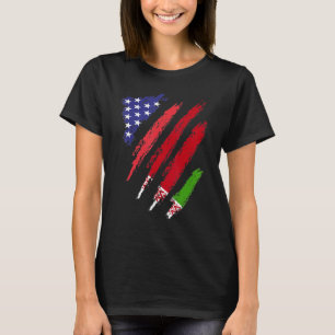 Weißrussland American Ground Flag USA Patriot Heri T-Shirt