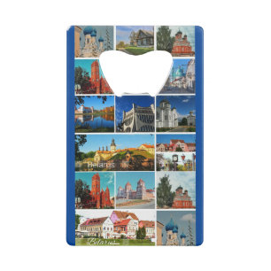 Weißrussland Architecture Collage Cities Flaschenö Geldbeutel Flaschenöffner