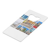 Weißrussland Architecture Collage Flaschenöffner (Rückseite Schrägansicht)