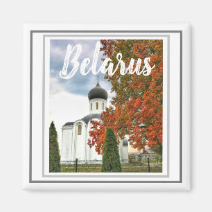 Weißrussland Architektur Kirche Landschaft Magnet