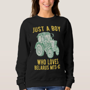 Weißrussland Bauer Traktor Landwirtschaft Sweatshirt