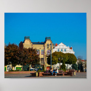 Weißrussland Belarus Grodno Гродно Architektur Pos Poster