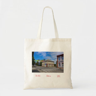 Weißrussland Belarus Lepel Лепель Stadtansicht Tra Tragetasche