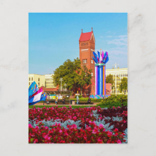 Weißrussland Belarus Minsk Минск Architektur Stadt Postkarte
