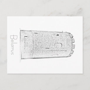 Weißrussland Belarus Turm von Kamyenets Postkarte