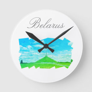 Weißrussland-Berg der Glormauer-Uhr Runde Wanduhr