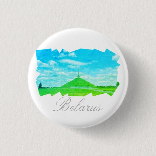 Weißrussland-Berg Ruhm Architektur Button-Button Button (Vorderseite)