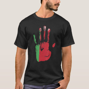 Weißrussland Fahne Hand Männer Frauen Kinder T-Shirt
