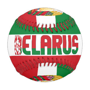 Weißrussland - Fahne und Wappen - Patriotisch Baseball
