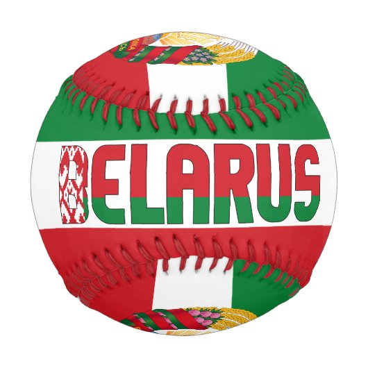 Weißrussland - Fahne und Wappen - Patriotisch Baseball (Vorderseite)