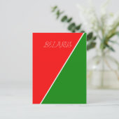 Weißrussland - Farben für die Flagge Postkarte (Stehend Vorderseite)