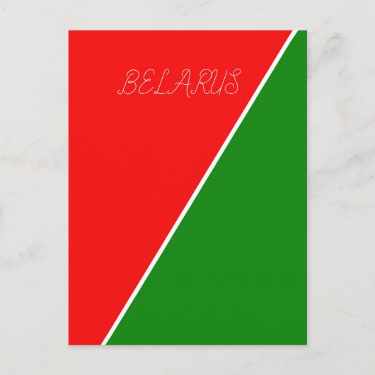 Weißrussland - Farben für die Flagge Postkarte (Vorderseite)