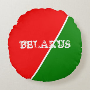 Weißrussland - Farben für die Flagge Rundes Kissen
