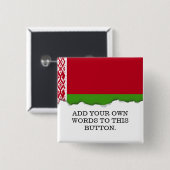 Weißrussland-Flagge Button (Vorne & Hinten)