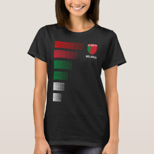 Weißrussland-Flagge-Emblem Patriotisch Weißrussisc T-Shirt