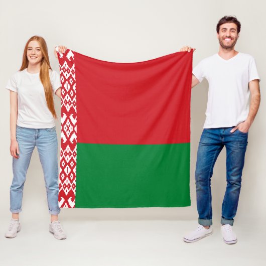 Weißrussland-Flagge Fleecedecke (Beispiel)
