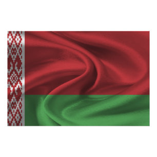 Weißrussland-Flagge Fotodruck