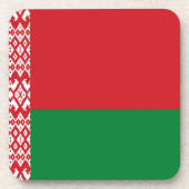 Weißrussland-Flagge Getränkeuntersetzer (Vorderseite)