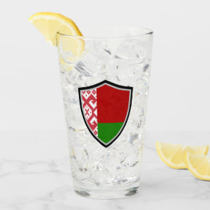 Weißrussland-Flagge Glas