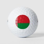 Weißrussland-Flagge Golfball (Vorderseite)