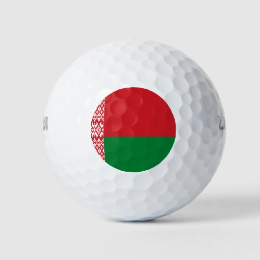 Weißrussland-Flagge Golfball (Vorderseite)