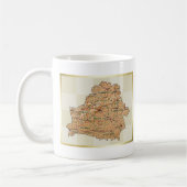 Weißrussland-Flagge + Karten-Tasse Kaffeetasse (Links)