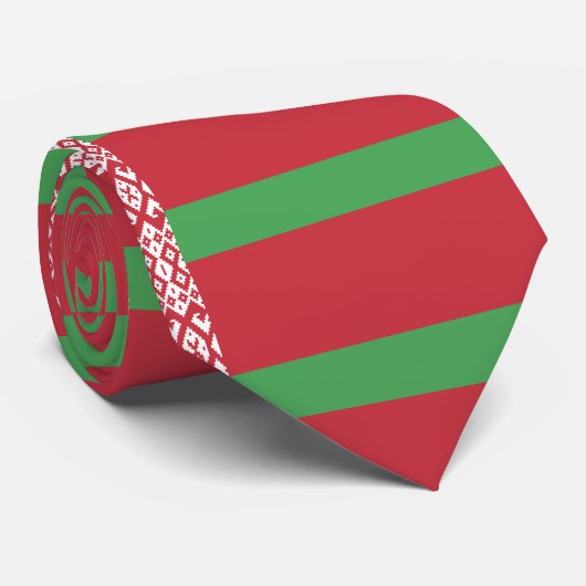 Weißrussland-Flagge Krawatte (Gerollt)