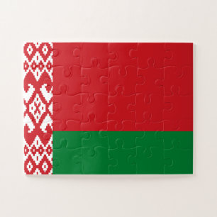 Weißrussland-Flagge Puzzle
