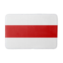 Weißrussland-Flagge (rot und weiß) Badematte