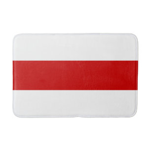 Weißrussland-Flagge (rot und weiß) Badematte