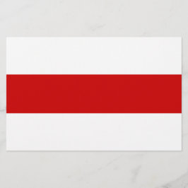 Weißrussland-Flagge (rot und weiß) Briefpapier