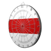 Weißrussland-Flagge (rot und weiß) Dartscheibe (Vorderseite rechts)
